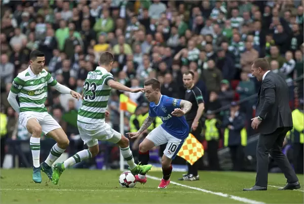 Rangers Barrie McKay Nutmegs Celtic's Mikael Lustig: A Iconic Moment in the Scottish Cup Semi-Final Rivalry (2003)