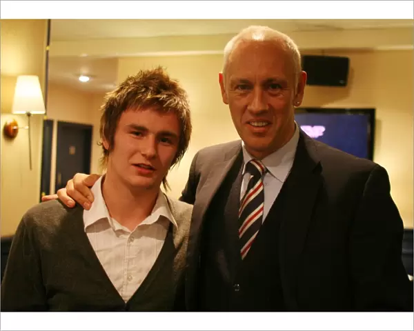 Rangers Football Club: Charity Race Night at Ibrox - Mark Hateley Interacting with Fan (2008)