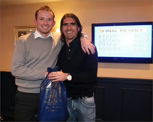 Pedro Mendes Presents Charity Race Night Prize at Ibrox (2008)