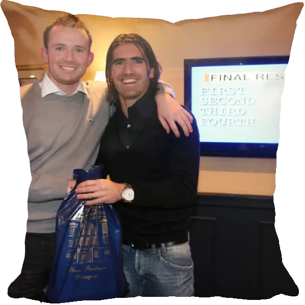 Pedro Mendes Presents Charity Race Night Prize at Ibrox (2008)