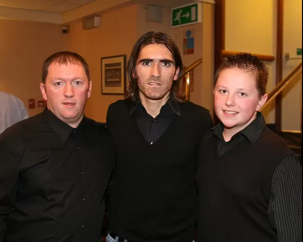 Rangers Football Club and Pedro Mendes with Cheering Fans at Charity Race Night 2008