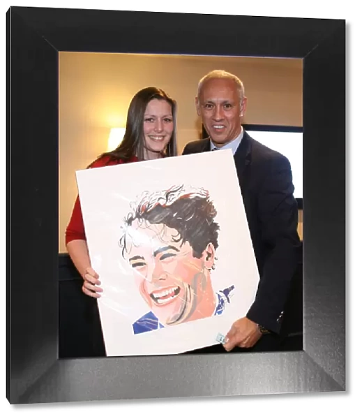 Mark Hateley Presents Fan with Charity Race Night Prize (Rangers Football Club, 2008)