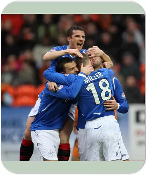 Kris Boyd's Double Strike and Epic Celebration: Dundee United 2-2 Rangers, Clydesdale Bank Premier League