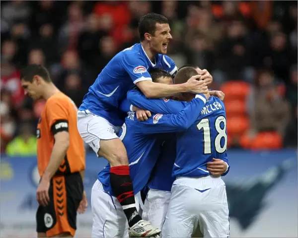 Kris Boyd's Double Strike and Thrilling Celebration: Dundee United 2-2 Rangers, Clydesdale Bank Premier League