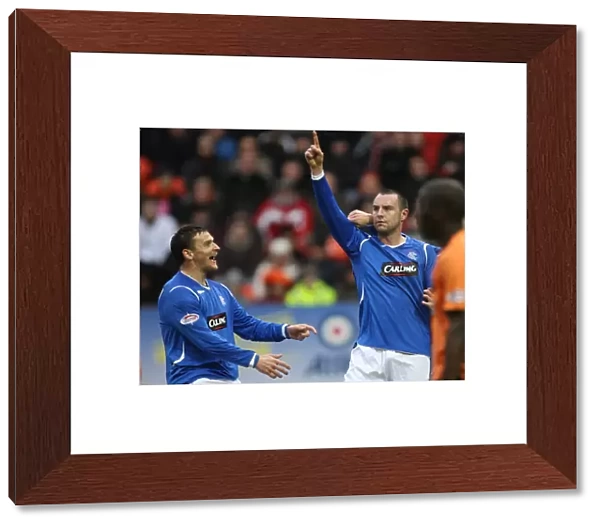 Thrilling 2-2 Draw: Kris Boyd's Double Strike for Rangers vs Dundee United in the Clydesdale Bank Premier League
