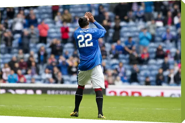 Electric Atmosphere: Rangers Football Club Fan Zone, Ibrox Stadium - Scottish Premiership Showdown Against Heart of Midlothian