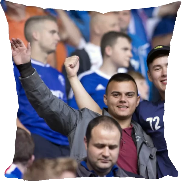 Rangers Football Club: Electric Atmosphere in the Fan Zone at Ibrox Stadium - Scottish Premiership Clash Against Heart of Midlothian