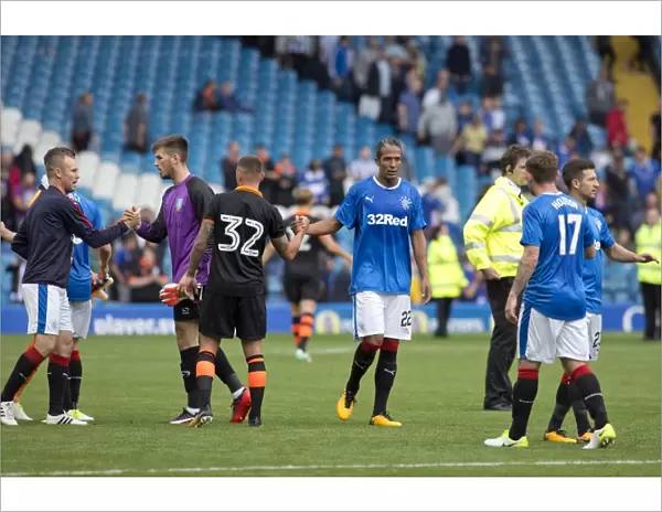Electric Atmosphere: Scottish Cup Game Day at Rangers Football Club Fan Zone, Ibrox Stadium