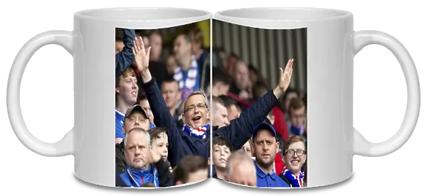 Rangers Football Club: Electric Atmosphere in Ibrox Fan Zone - Scottish Premiership Clash vs Hearts of Midlothian (Scottish Cup Champions)