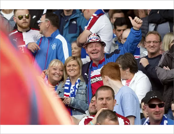 Electric Atmosphere: Scottish Cup Game Day at Ibrox Stadium - Rangers Football Club Fan Zone: A Sea of Passion and Pride