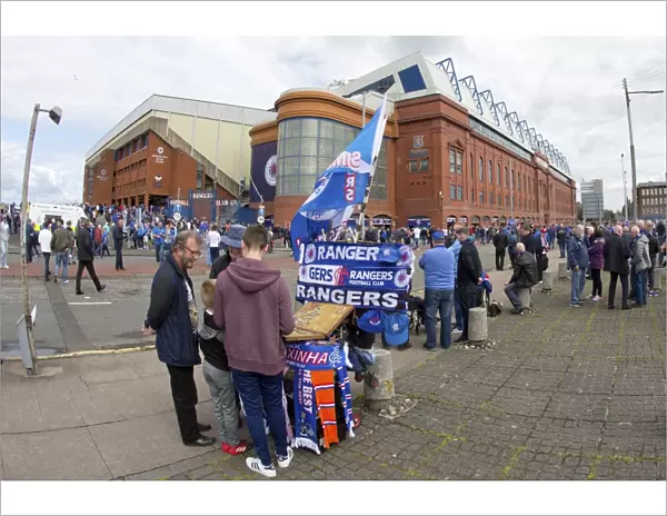 Rangers Football Club: Electric Fan Zone at Ibrox Stadium Before the Hearts Clash