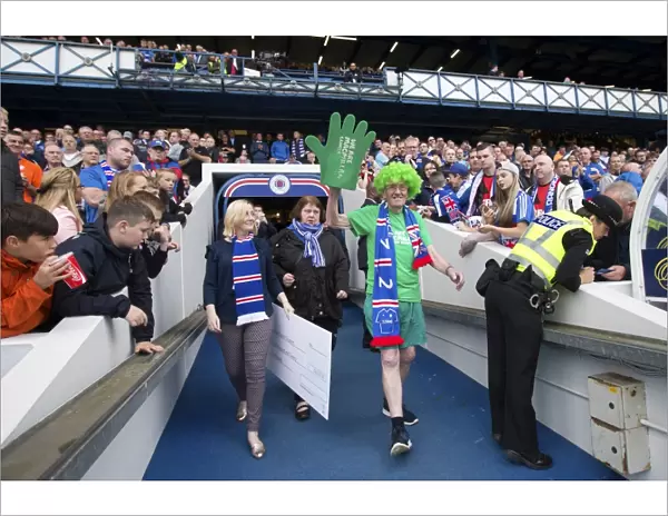 Electrifying Fan Zone at Ibrox Stadium: Passionate Pre-Match Atmosphere of Scottish Premiership Champions Glasgow Rangers