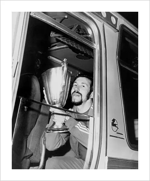 Rangers Football Club: John Greig Triumphantly Displays the European Cup Winners Cup after Victory over Dynamo Moscow