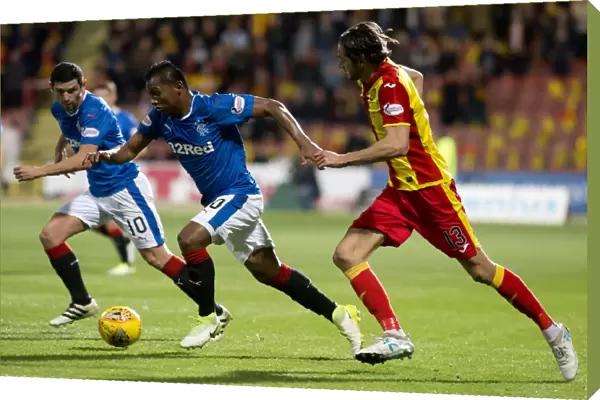 Rangers Alfredo Morelos Charges Forward in Betfred Cup Quarterfinal Showdown against Partick Thistle