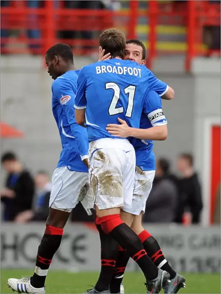 Rangers Barry Ferguson: Scoring the Opening Goal Against Hamilton in the Scottish Premier League