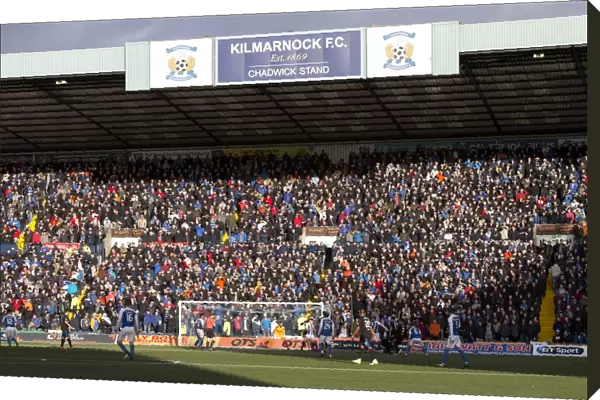 Rangers Fans Soak Up the Sun at Rugby Park during Ladbrokes Premiership Match