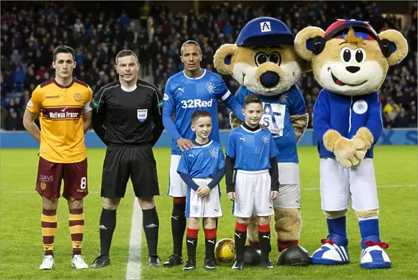 Rangers Football Club: Bruno Alves and Mascots Celebrate Scottish Cup Victory at Ibrox Stadium