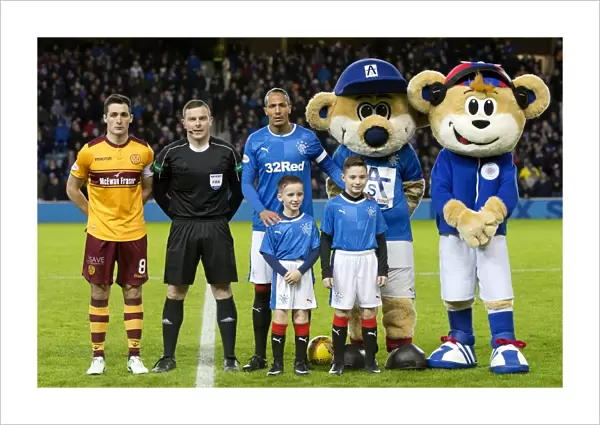 Rangers Football Club: Bruno Alves and Mascots Celebrate Scottish Cup Victory at Ibrox Stadium