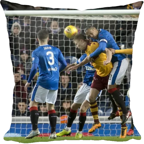 Bruno Alves Scores the Winning Goal: Rangers vs Motherwell, Ladbrokes Premiership, Ibrox