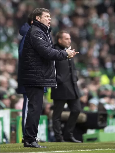 Rangers Graeme Murty Amidst the Passionate Celtic Park Rivalry (Scottish Premiership 2003)
