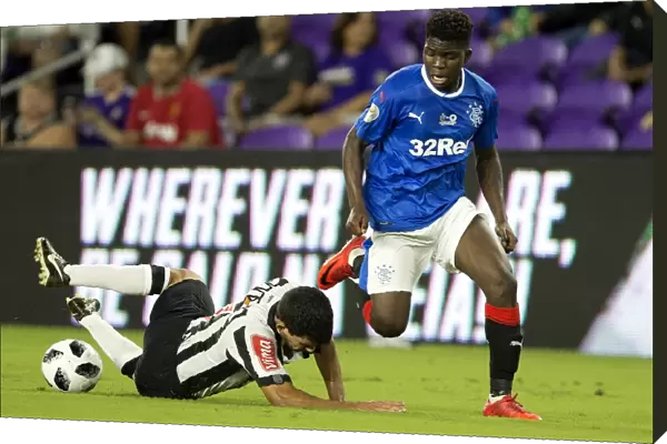 Rangers Atakayi in Action: Scottish Cup Champions Clash with Clube Atletico Mineiro at the Florida Cup