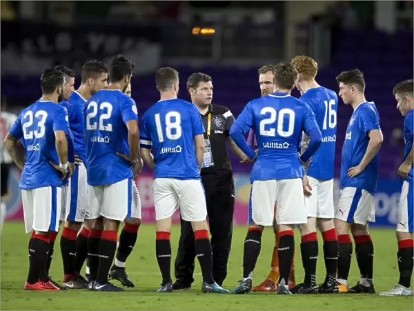 Rangers FC vs. Clube Atletico Mineiro: Graeme Murty Rallies His Team at the Florida Cup Match