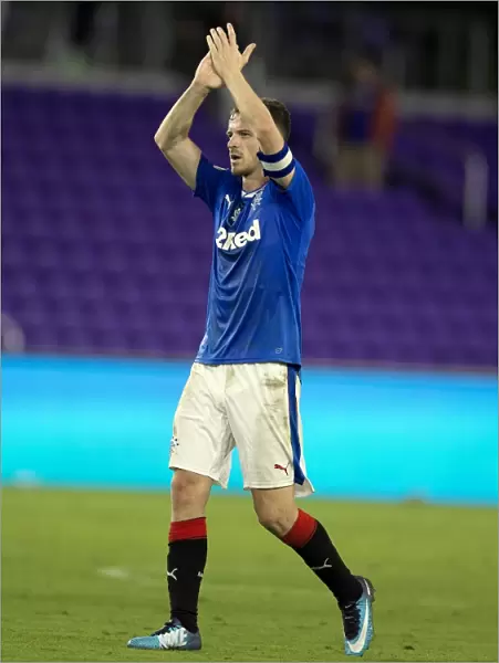 Rangers Football Club Triumphs at Florida Cup: Andy Halliday Celebrates Victory and Honors Fans