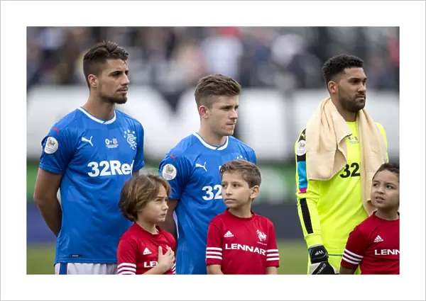 The Florida Cup Showdown: Rangers Fabio Cardoso, Declan John, and Wes Foderingham in Action