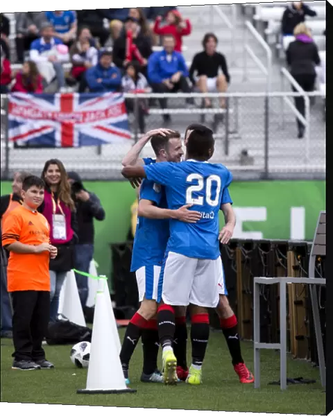 Rangers FC: Andy Halliday's Thrilling Goal Celebration at Florida Cup 2023