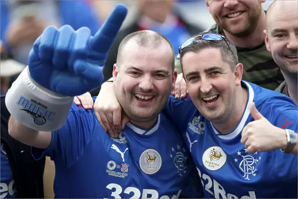 Rangers Football Club: Triumphant Victors in the Florida Cup - Ecstatic Fans Celebrate Their Scottish Champions Title Win