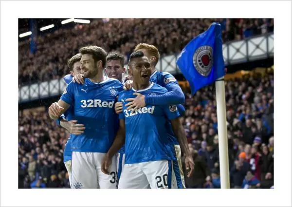 Rangers: Alfredo Morelos Euphoric Goal Celebration vs Aberdeen, Ladbrokes Premiership, Ibrox Stadium