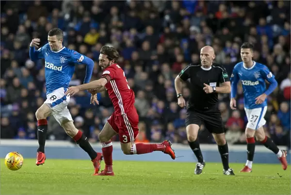 Rangers vs Aberdeen: Jamie Murphy Evades Graeme Shinnie at Ibrox Stadium