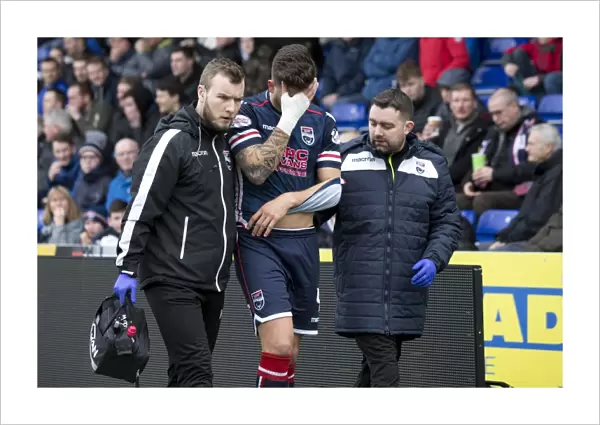 Rangers Routis Injured in Clash with Ross County: Ladbrokes Premiership Match at Global Energy Stadium