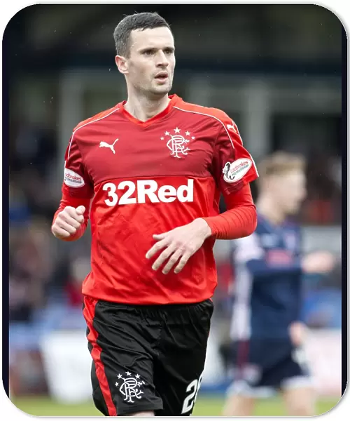 Rangers Jamie Murphy in Action: Intense Moment at Global Energy Stadium during Ladbrokes Premiership Clash against Ross County