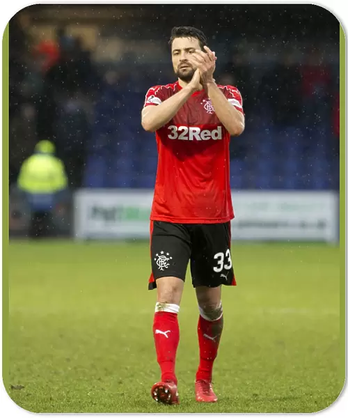 Rangers Russell Martin Salutes Fans: Triumphant Moment at Global Energy Stadium vs. Ross County (Ladbrokes Premiership)