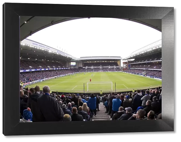 A Packed Ibrox Stadium: Rangers vs Hibernian - Ladbrokes Premiership Match (Scottish Cup Champions 2003)