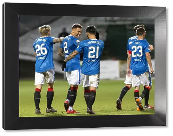 Rangers: Tavernier Scores and Celebrates Glory with Team at Firhill Stadium