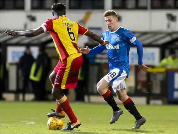 Rangers Greg Docherty in Action at Firhill Stadium: Ladbrokes Premiership Clash with Partick Thistle