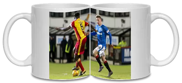 Rangers Greg Docherty in Action at Firhill Stadium: Ladbrokes Premiership Clash with Partick Thistle