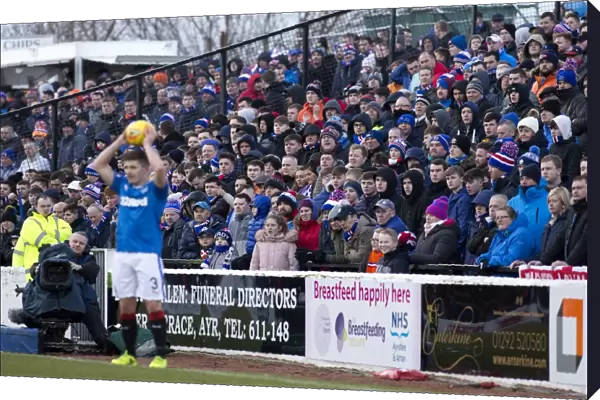Rangers Fans Celebrate Glory: Scottish Cup Fifth Round Victory at Somerset Park (2003)