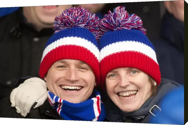 Rangers Fans Celebrate Euphoric Fifth Round Victory at Somerset Park (2003)