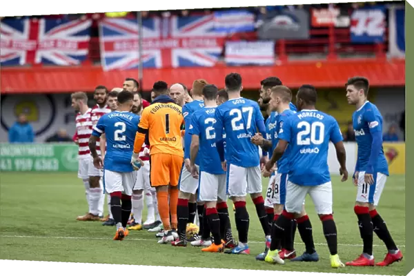 Rangers and Hamilton Academical: Post-Match Handshake at The SuperSeal Stadium - Scottish Cup Champions 2003