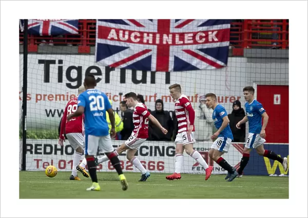 Darren Lyon Scores the Winning Goal for Rangers Against Hamilton Academical at The SuperSeal Stadium (Scottish Cup Victory, 2003)
