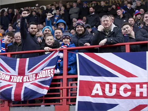 Rangers Fans Unleash Passionate Roar at The SuperSeal Stadium During Hamilton Academical vs Rangers Match