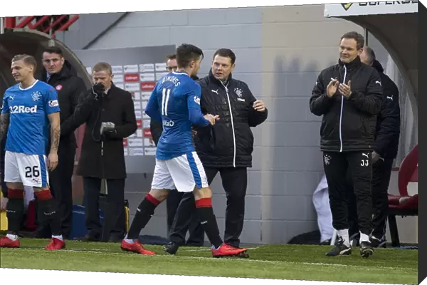 Rangers Triumph: Murty and Windass's Hat-trick Celebration in Ladbrokes Premiership Win at Hamilton Academical