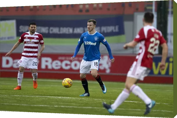 Rangers Andy Halliday in Action Against Hamilton Academical at The SuperSeal Stadium - Ladbrokes Premiership