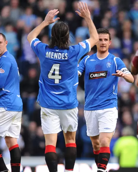 Thrilling Ibrox Showdown: Ferguson and Mendes Deliver Dramatic Equalizer for Rangers against Hearts (Scottish Premier League)