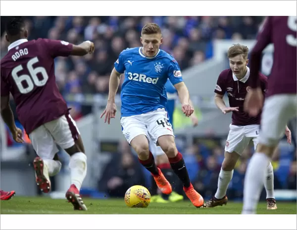 Greg Docherty at Ibrox: Rangers vs Heart of Midlothian - Ladbrokes Premiership Clash