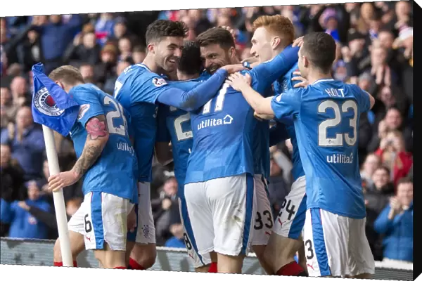 Russell Martin's Thrilling Goal Celebration: Rangers Victory at Ibrox (Scottish Premiership vs Heart of Midlothian)