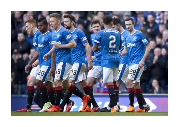 Rangers Football Club: Jamie Murphy's Euphoric Goal Celebration vs Hearts in the Scottish Premiership at Ibrox